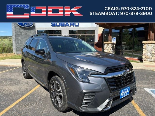 2026 Subaru ASCENT Touring 7-Passenger in Magnetite Gray Metallic — front three-quarter view