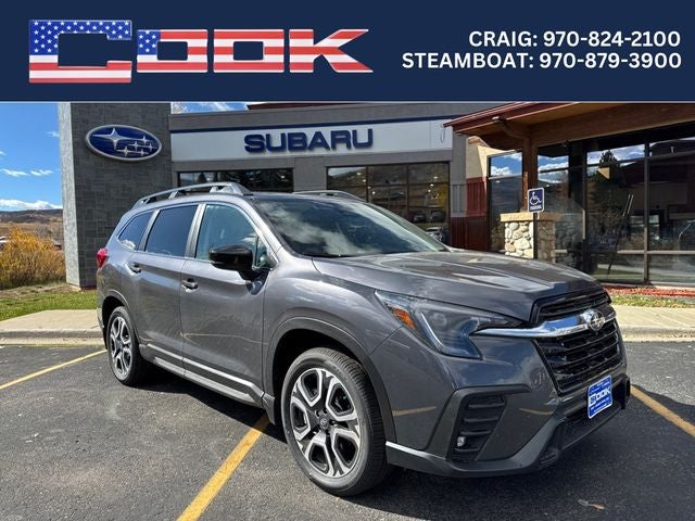 2025 Subaru ASCENT Limited 7 -Passenger in Magnetite Gray Metallic — front three-quarter view