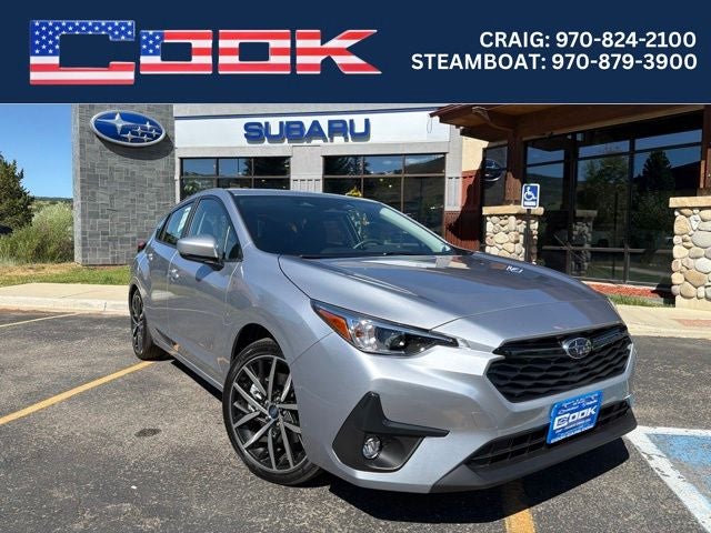 2026 Subaru IMPREZA Sport in Ice Silver Metallic — front three-quarter view