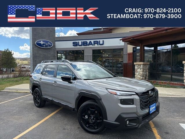 2026 Subaru OUTBACK Limited in River Rock Pearl — front three-quarter view