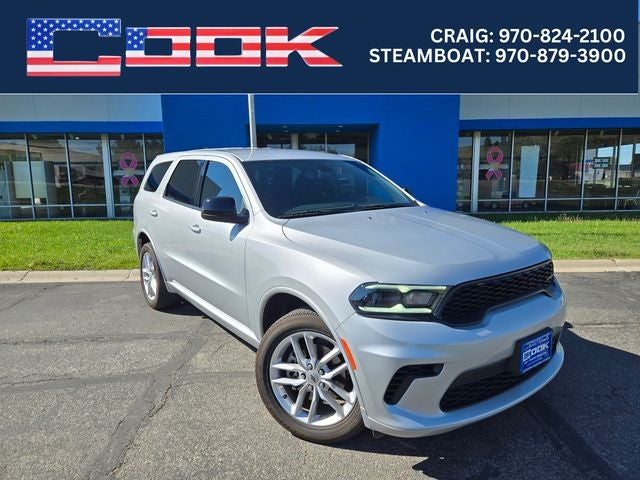 2024 Dodge Durango GT in Triple Nickel — front three-quarter view