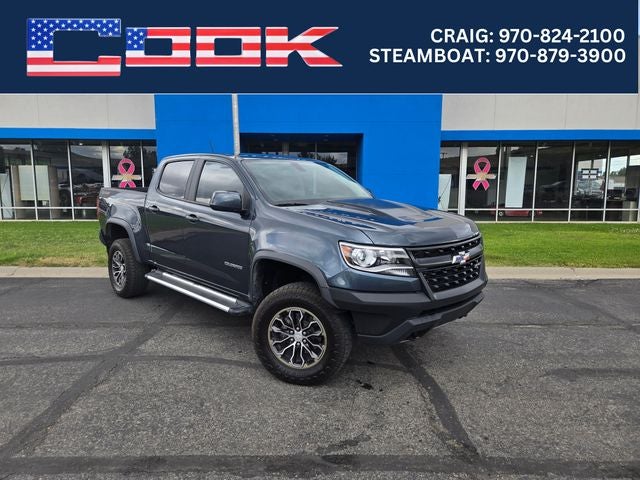 2019 Chevrolet Colorado ZR2 in Shadow Gray Metallic — front three-quarter view