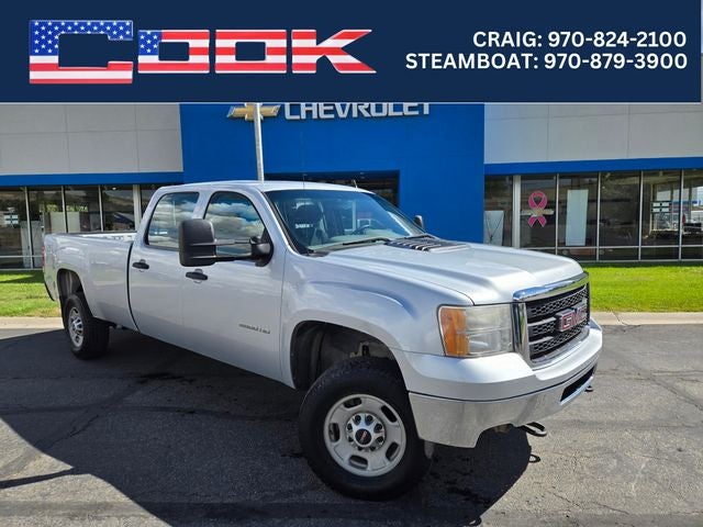2012 GMC Sierra 2500HD Work Truck in Quicksilver Metallic — front three-quarter view