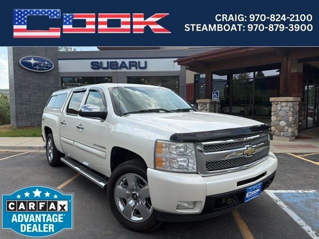 2011 Chevrolet Silverado 1500 LTZ in Summit White — front three-quarter view