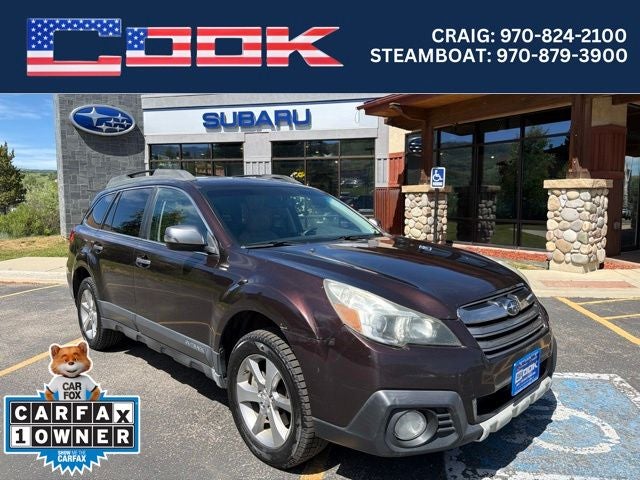 2013 Subaru Outback 3.6R Limited in Brilliant Brown Pearl — front three-quarter view
